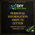 Personal Information Dispute Letter